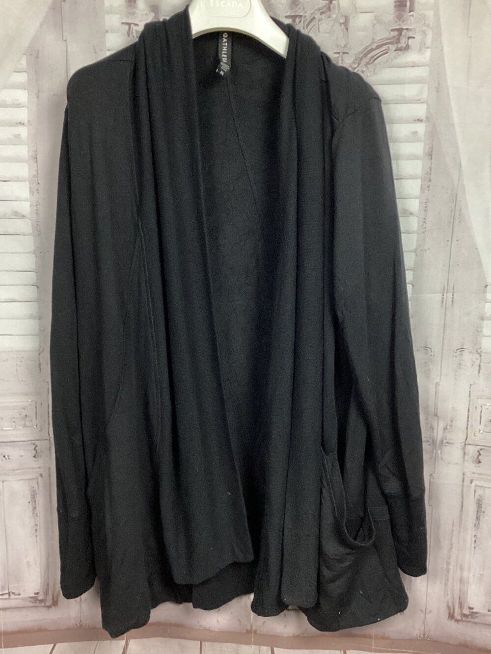 Athleta Cardigan Black Long Sleeve 2X
